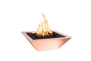 Outdoor Plus: Copper Fire Bowl. Available in 24"x24" / 30"x30" / 36"x36"