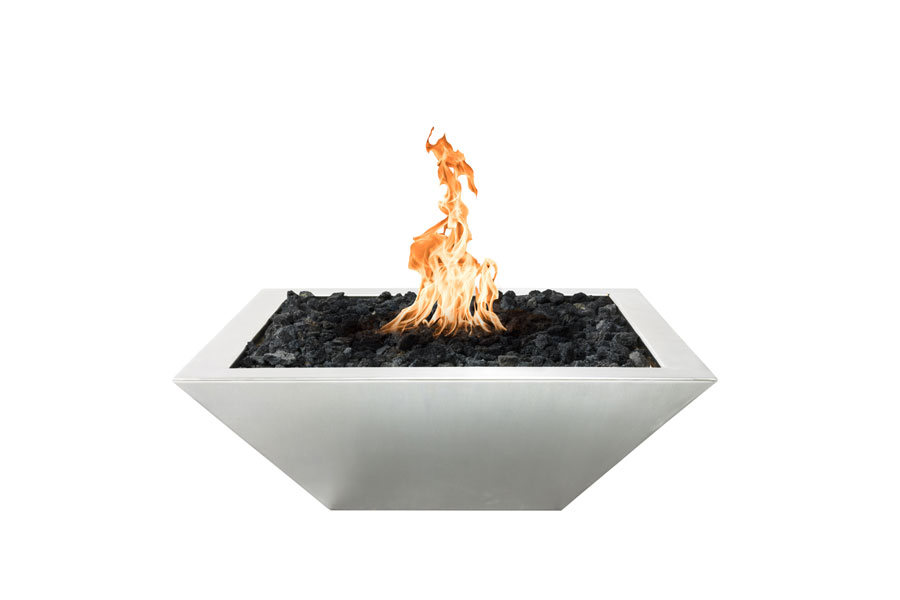 Outdoor Plus: Stainless Steel Fire Bowl. Available in 24"x24" / 30"x30" / 36"x36"