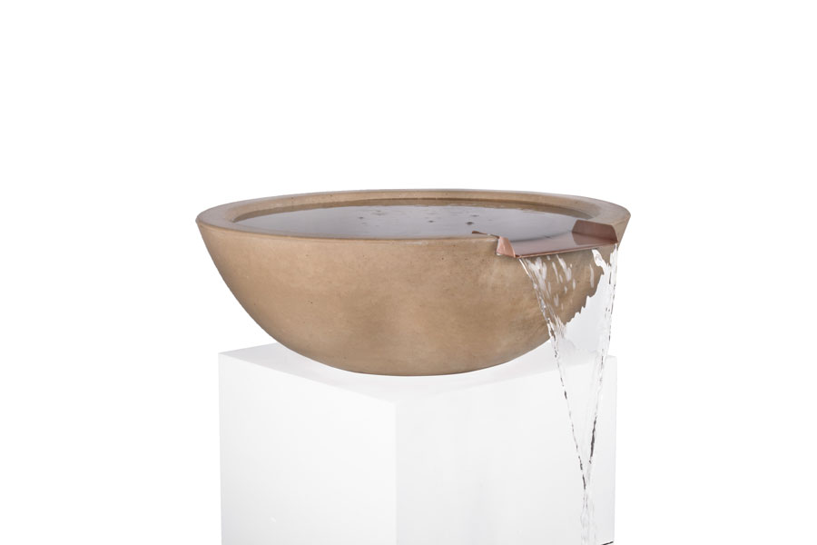 Outdoor Plus: Concrete GFRC Water Bowl Available in 27" / 33"