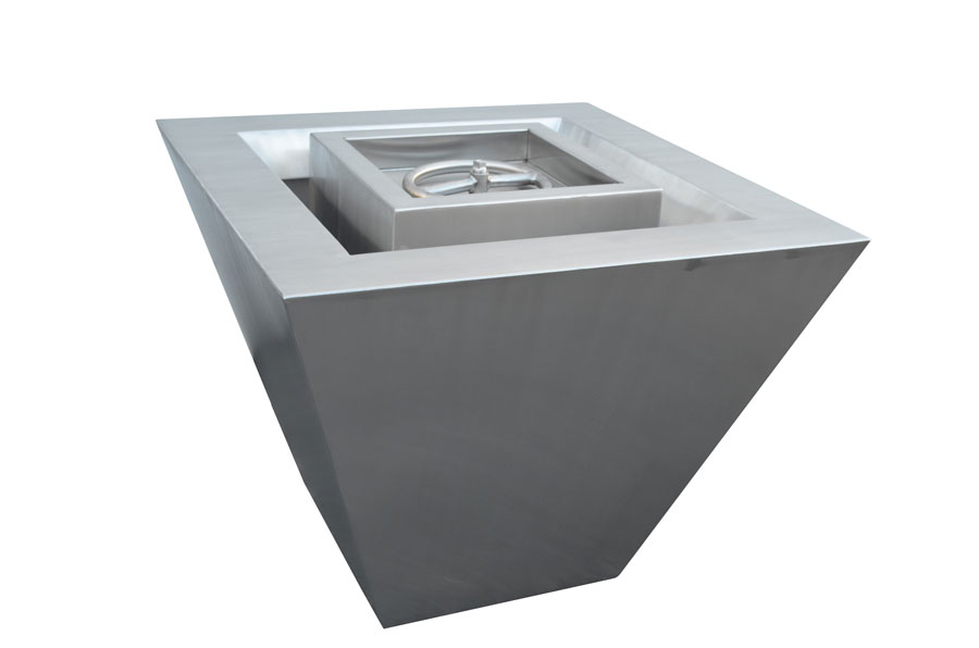 Outdoor Plus: Stainless Steel Fire & Water Bowl. Available in 24"x24" / 30"x30"