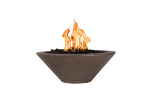 Outdoor Plus: Concrete GFRC Fire Bowl. Available in 24" / 31" / 36".