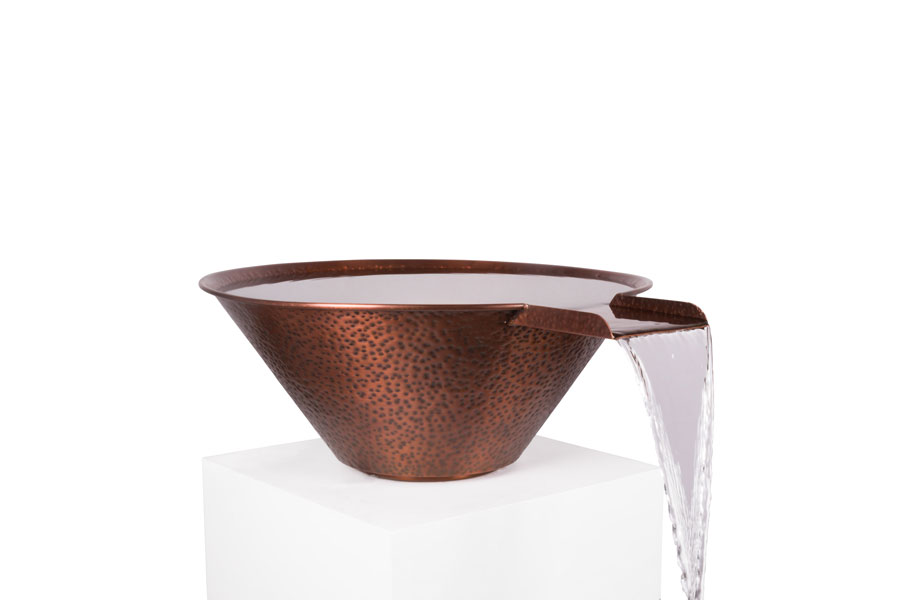 Outdoor Plus: Copper Water Bowl. Available in 24" / 30" / 36".